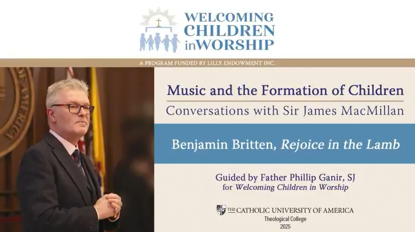 Sir James on Britten’s <i>Rejoice in the Lamb</i>